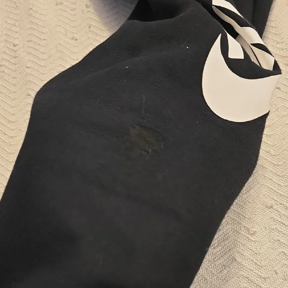 Nike Kids Black Sweatpants with White Logo - Picture 9 of 9